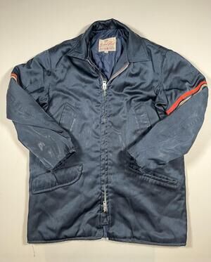 Vintage Golden Fleece Coat Mens 44 Blue Quilted Insulated Workwear USA
